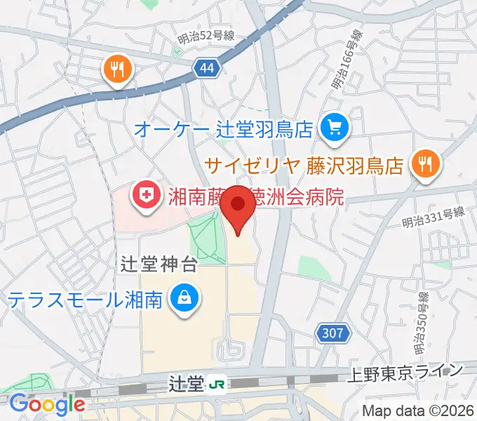 藤沢市アートスペースの地図