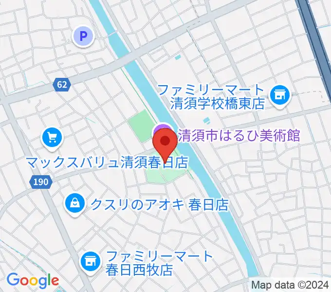 清須市はるひ美術館の地図