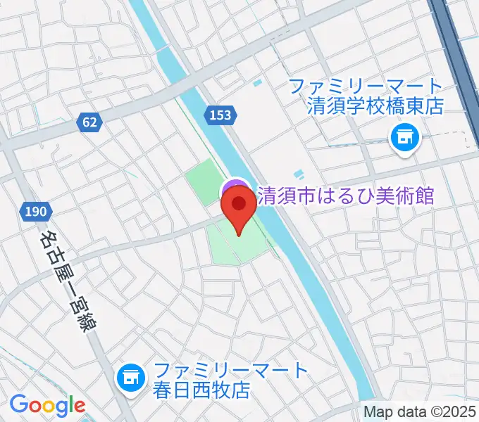 清須市はるひ美術館の地図