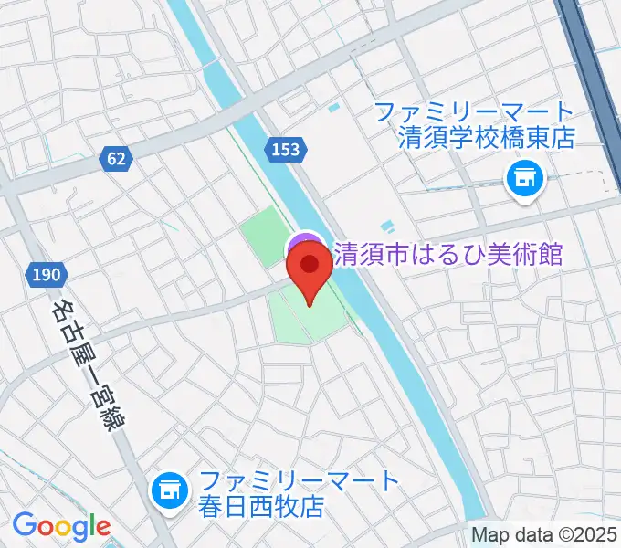 清須市はるひ美術館の地図