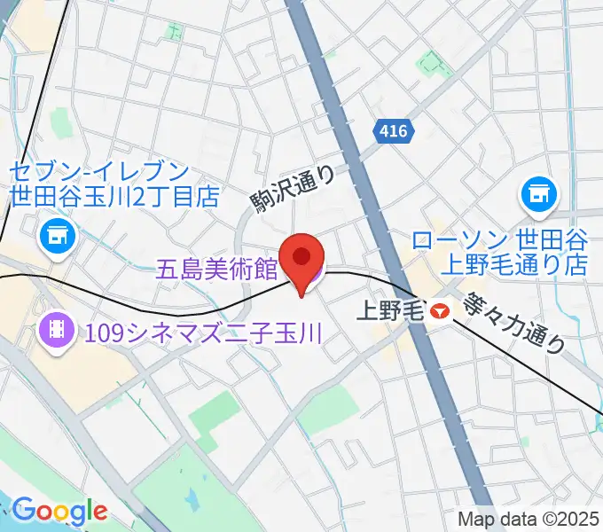 五島美術館の地図