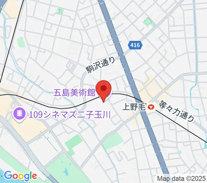 五島美術館の地図