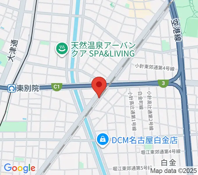 スタジオべティックス鶴舞店の地図