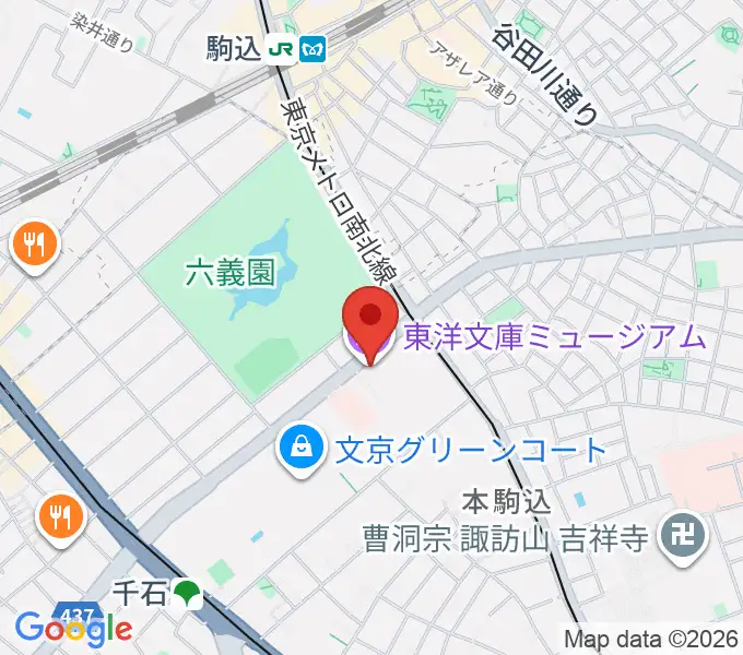 東洋文庫ミュージアムの地図