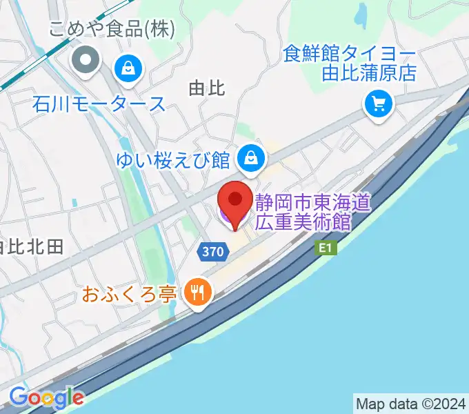 東海道広重美術館の地図