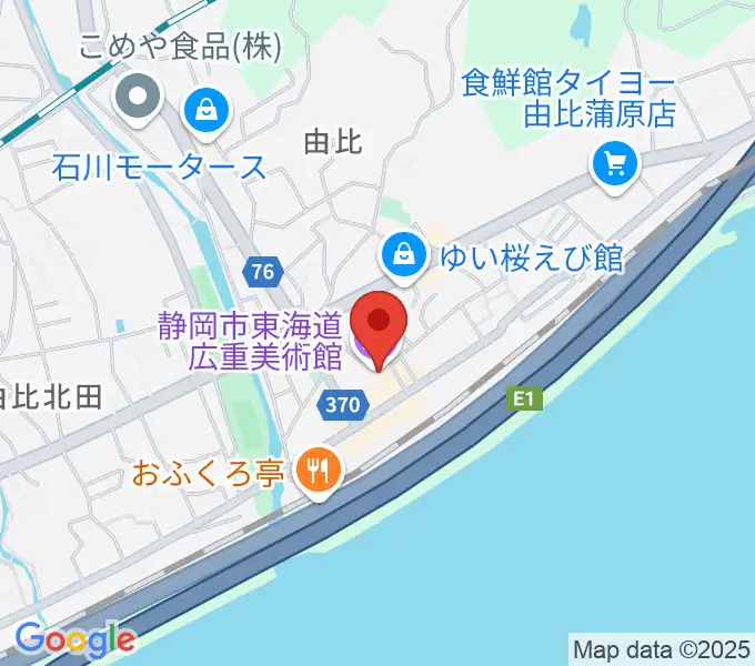 東海道広重美術館の地図
