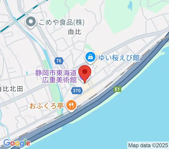 東海道広重美術館の地図