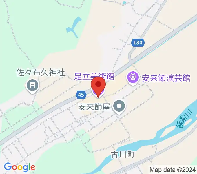 足立美術館の地図