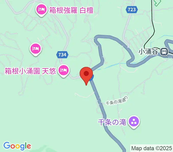 岡田美術館の地図