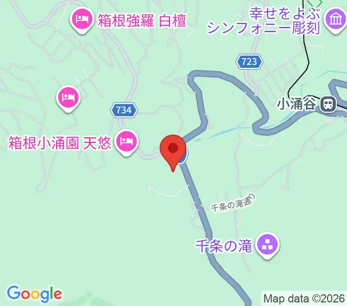 岡田美術館の地図