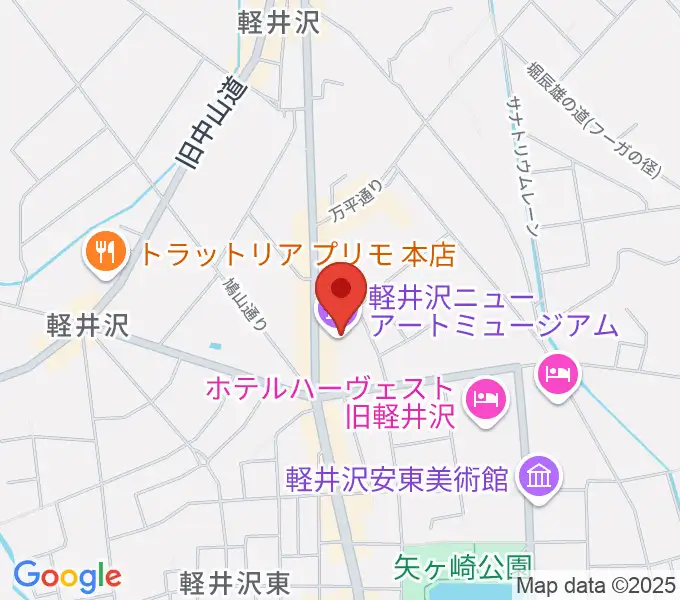 軽井沢ニューアートミュージアムの地図