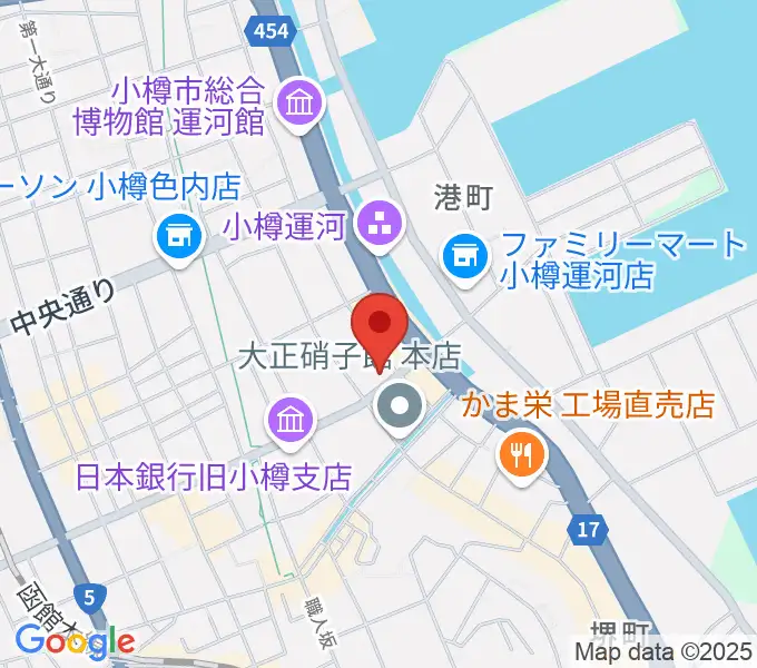 小樽芸術村 似鳥美術館の地図