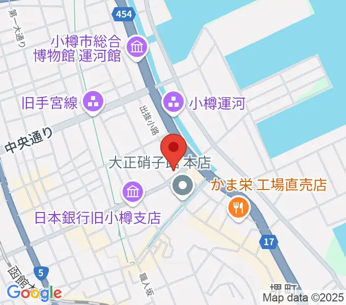 小樽芸術村 似鳥美術館の地図
