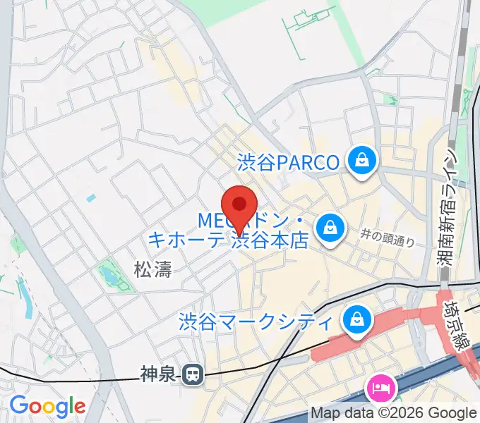 Bunkamuraザ・ミュージアムの地図