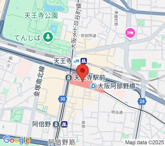 あべのハルカス美術館の地図