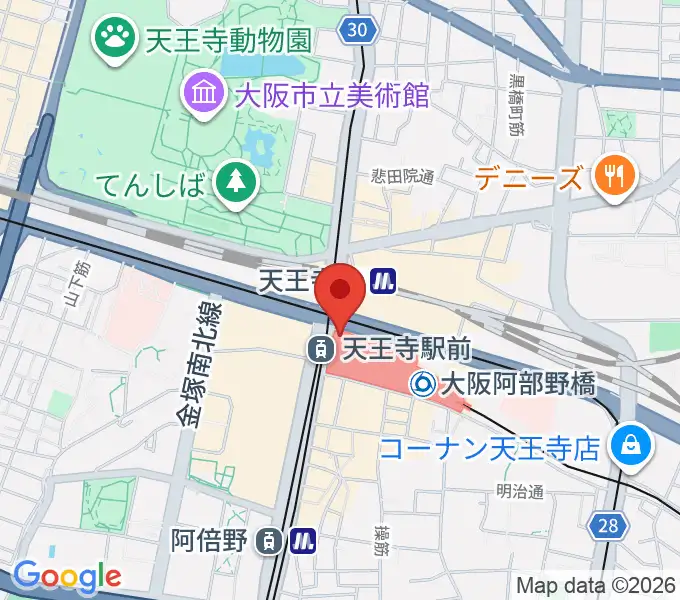 あべのハルカス美術館の地図