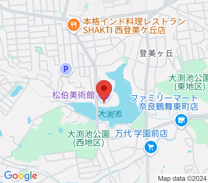 松伯美術館の地図