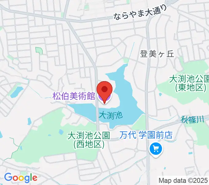 松伯美術館の地図
