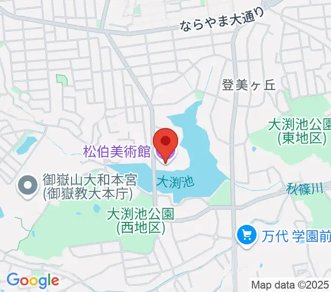 松伯美術館の地図