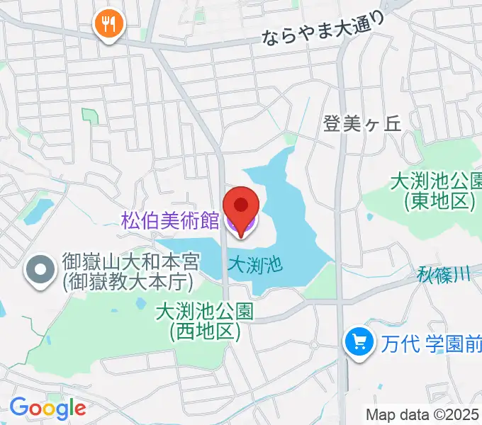 松伯美術館の地図
