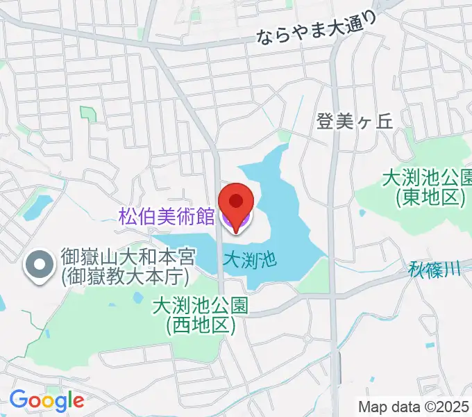 松伯美術館の地図