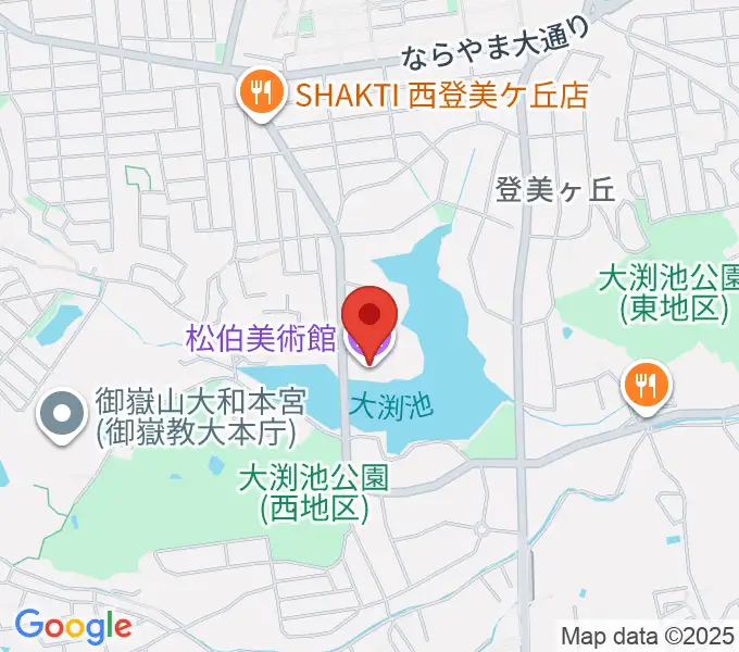 松伯美術館の地図