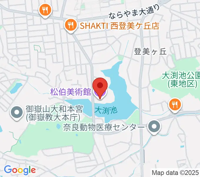 松伯美術館の地図