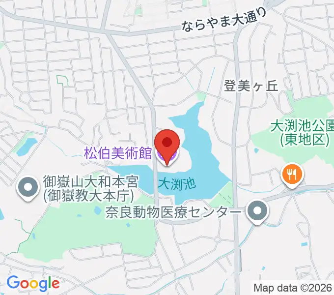 松伯美術館の地図