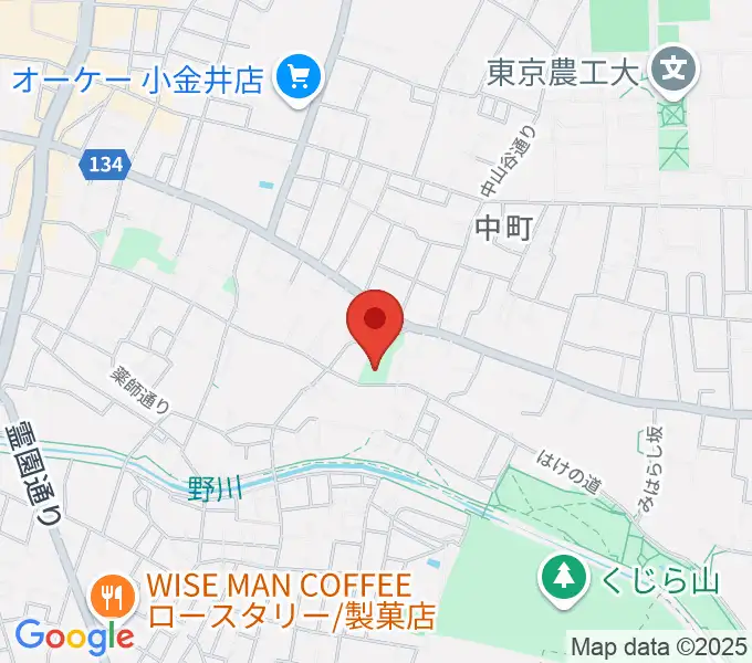 はけの森美術館の地図