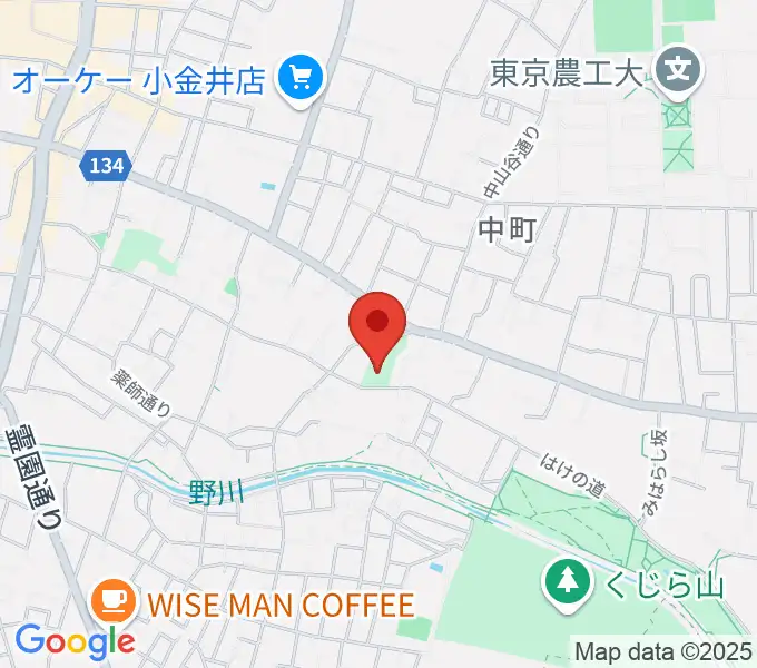 はけの森美術館の地図