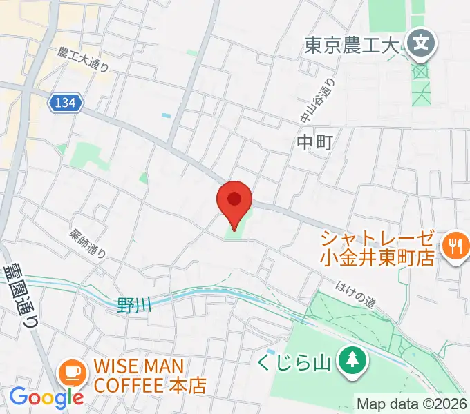 はけの森美術館の地図