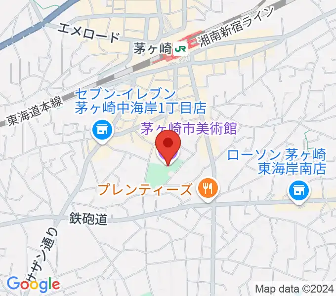 茅ヶ崎市美術館の地図