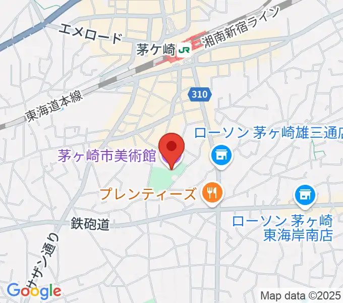 茅ヶ崎市美術館の地図
