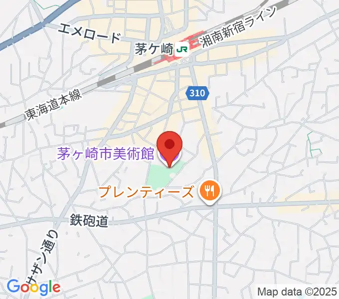 茅ヶ崎市美術館の地図