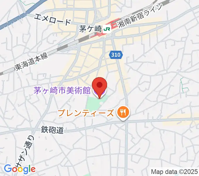 茅ヶ崎市美術館の地図