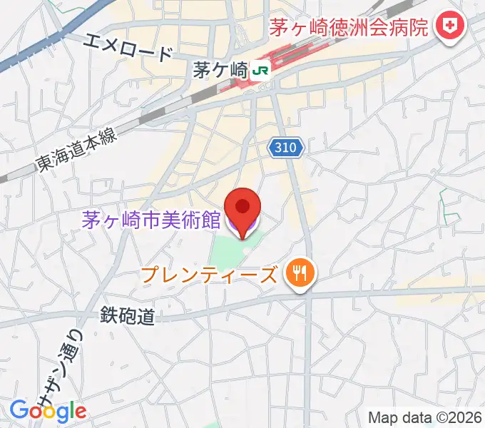 茅ヶ崎市美術館の地図