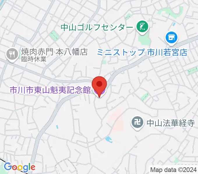 市川市東山魁夷記念館の地図