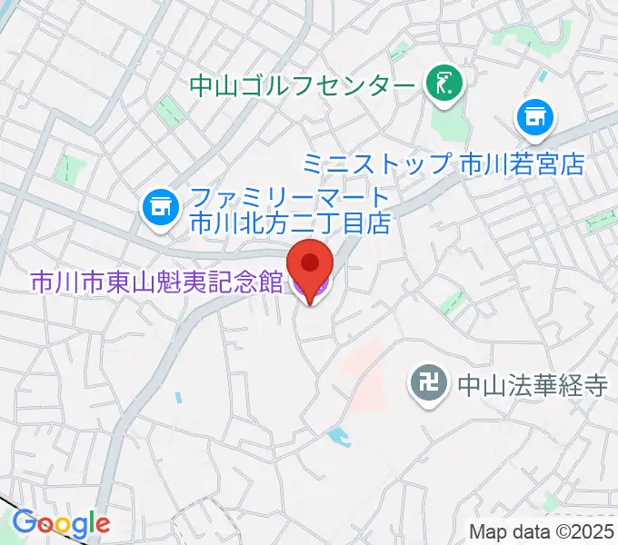 市川市東山魁夷記念館の地図