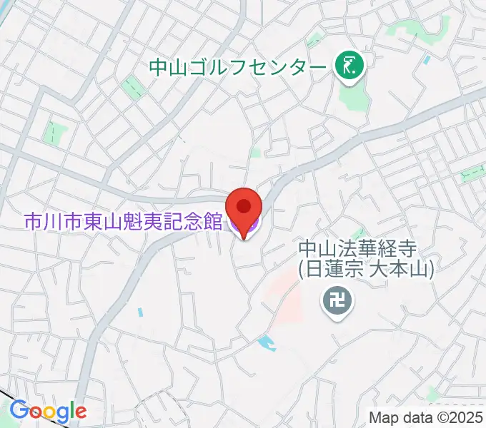 市川市東山魁夷記念館の地図