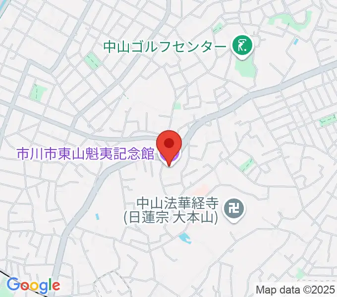 市川市東山魁夷記念館の地図