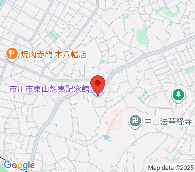 市川市東山魁夷記念館の地図