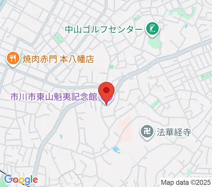 市川市東山魁夷記念館の地図