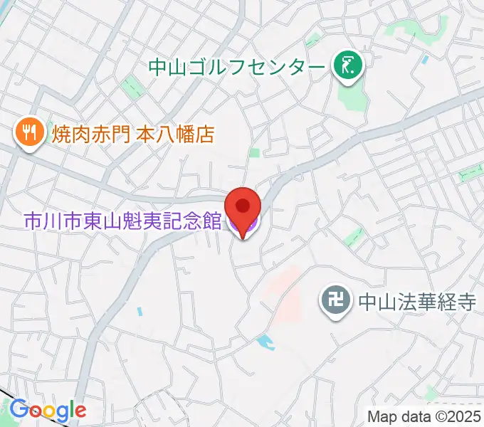 市川市東山魁夷記念館の地図