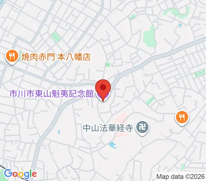 市川市東山魁夷記念館の地図