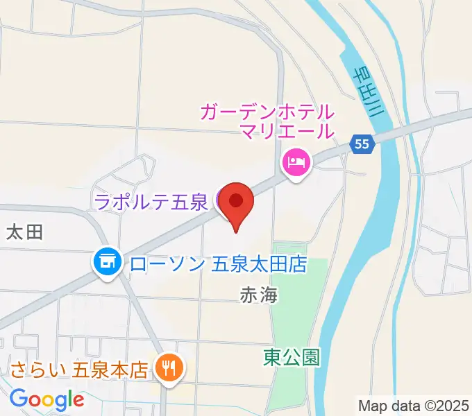 ラポルテ五泉の地図