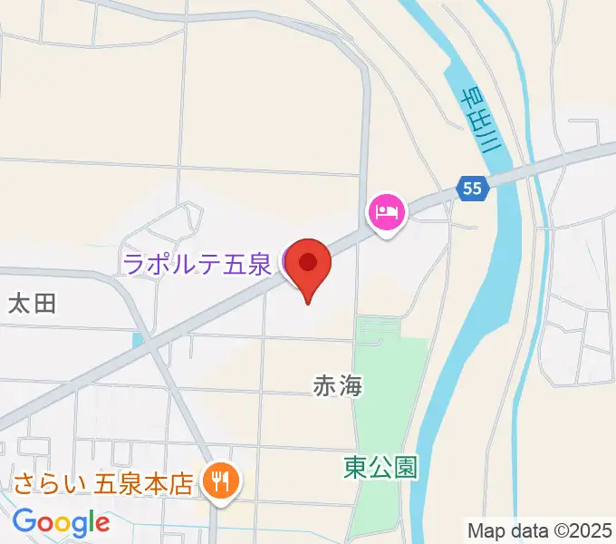 ラポルテ五泉の地図