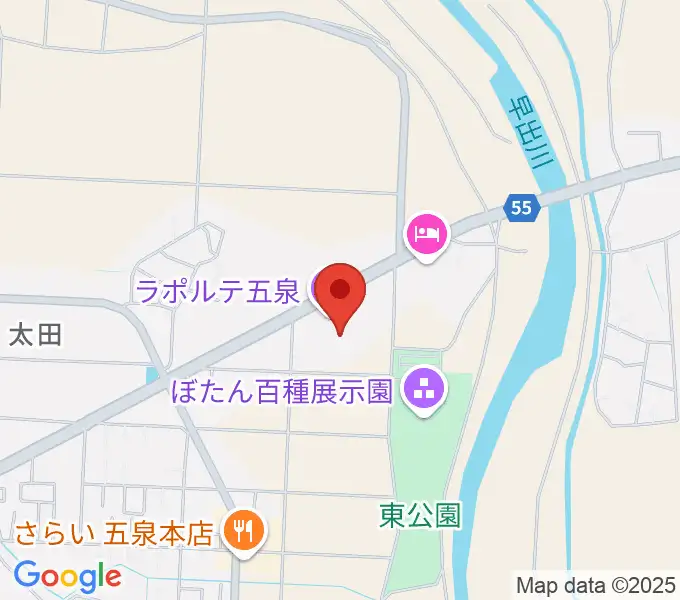 ラポルテ五泉の地図
