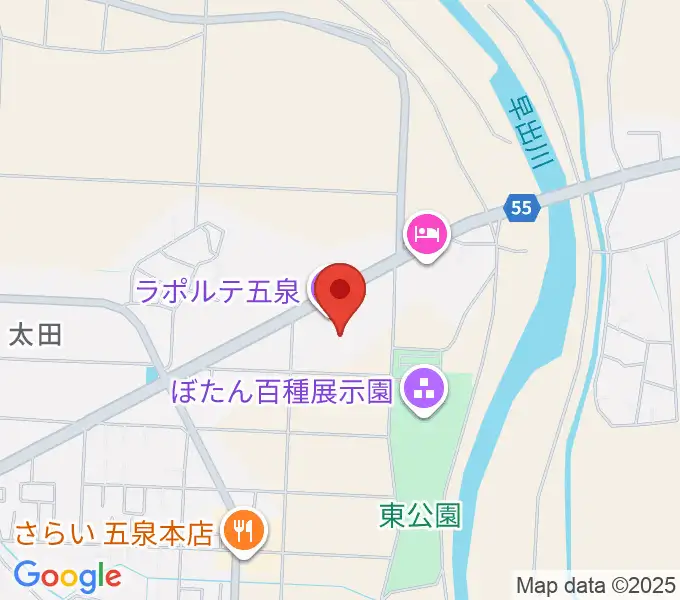 ラポルテ五泉の地図