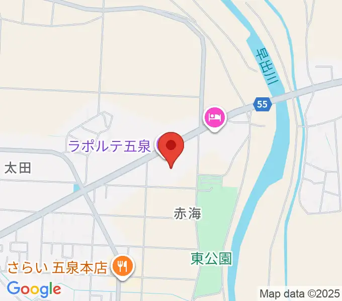 ラポルテ五泉の地図