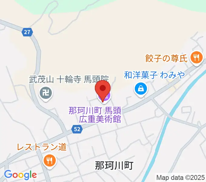 那珂川町馬頭広重美術館の地図